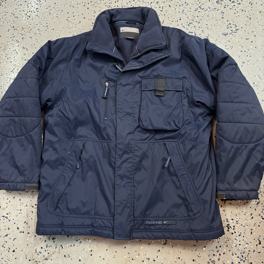 Vintage Nike 000 Global Silver Tag Winter Jacket Blue NME 920220 KL4 Size L